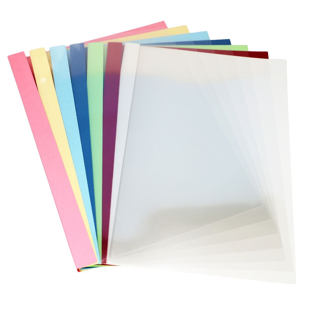 Assorted Color Plastic File Folders